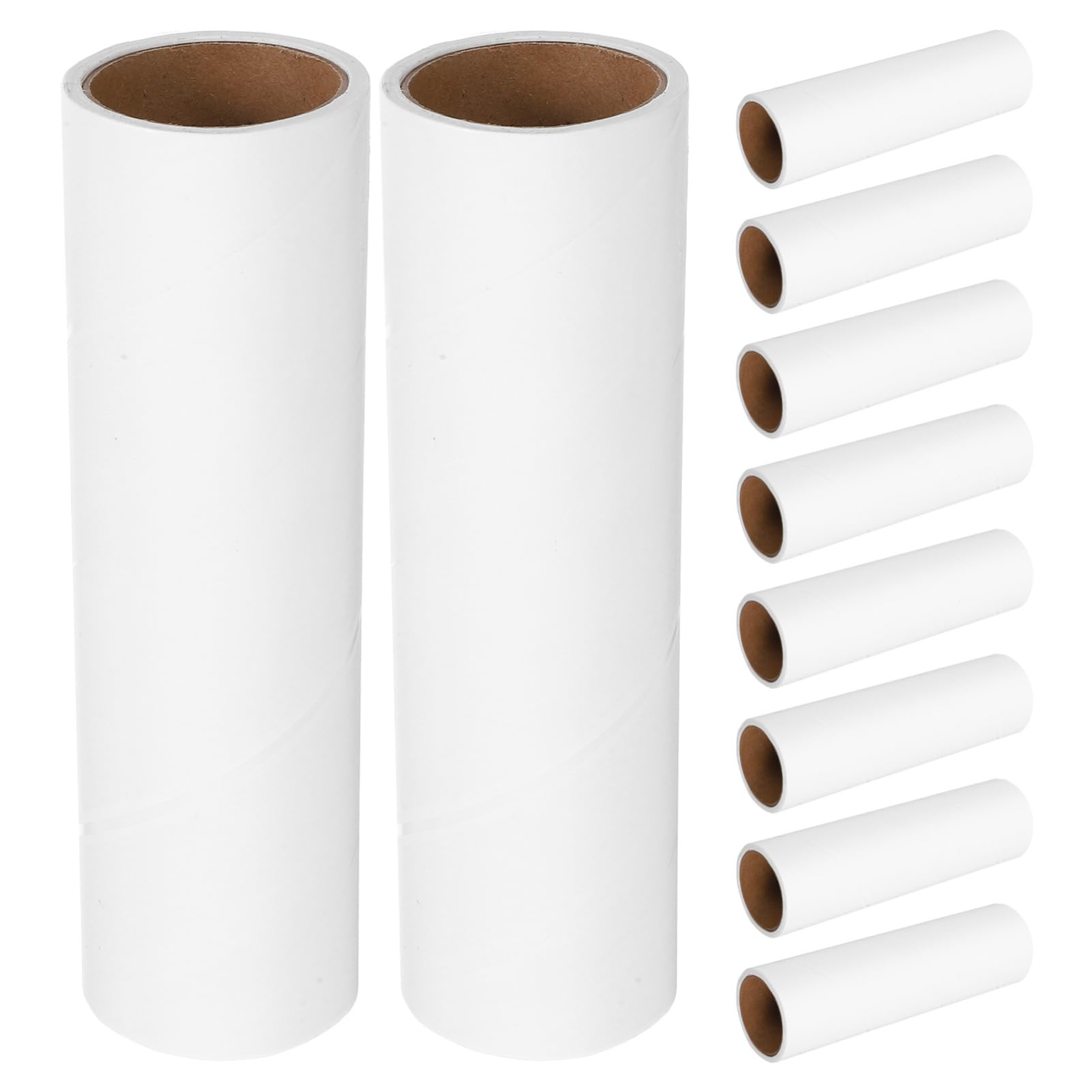 COLLBATH 10 Rollen Ersatz Klebefusselrollen aus Papier mit Extra Klebriger Haftkraft 38mm Innenradius Je 50 Blätter für Möbel und Autositzreinigung