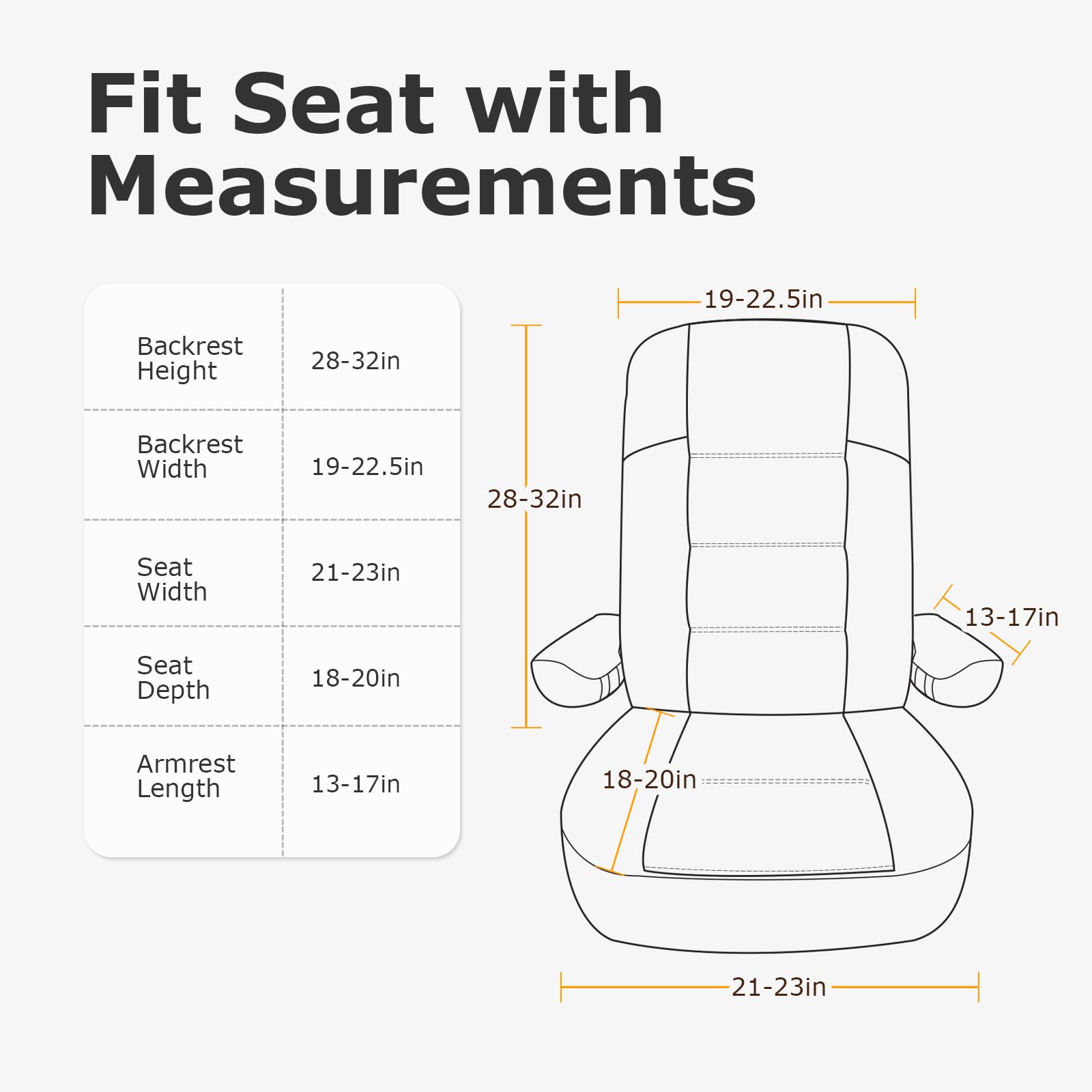 Dulepax Wohnmobil Sitzbezüge 2er Set für Captains Chairs, PU-Leder Sitzschoner mit Armlehnenbezügen & Seitenfächern, Atmungsaktiv & Wasserdicht für Class A Camper Van & Anhänger