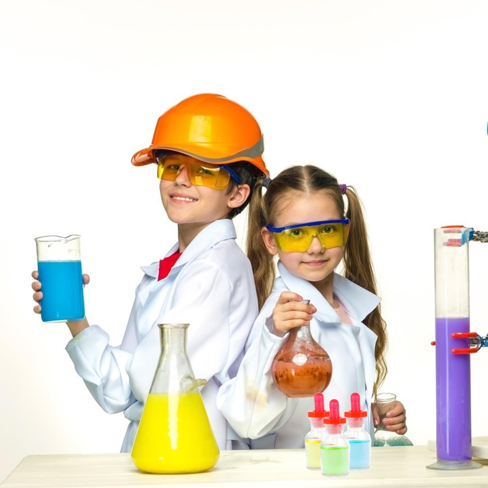 FOMIYES Glass Dropper Bottle Plastic Cap Lab Bottle 2pcs Perfect for Essential Oils