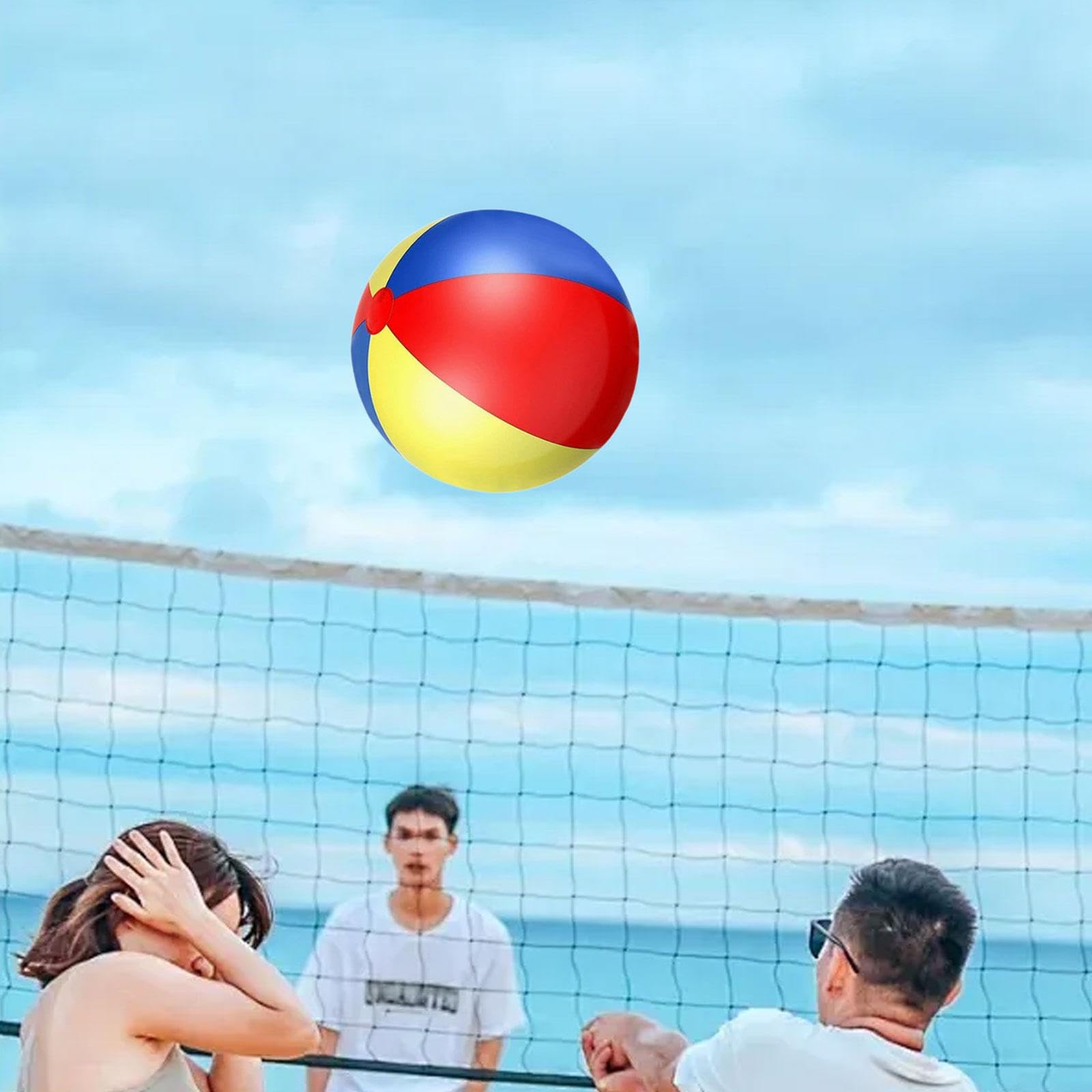 Palla da Spiaggia Gonfiabile, Giocattolo Acquatico per Esterni, Decorazione per Le Feste, Palla Sportiva in PVC per Bambini E Adulti, Ideale per