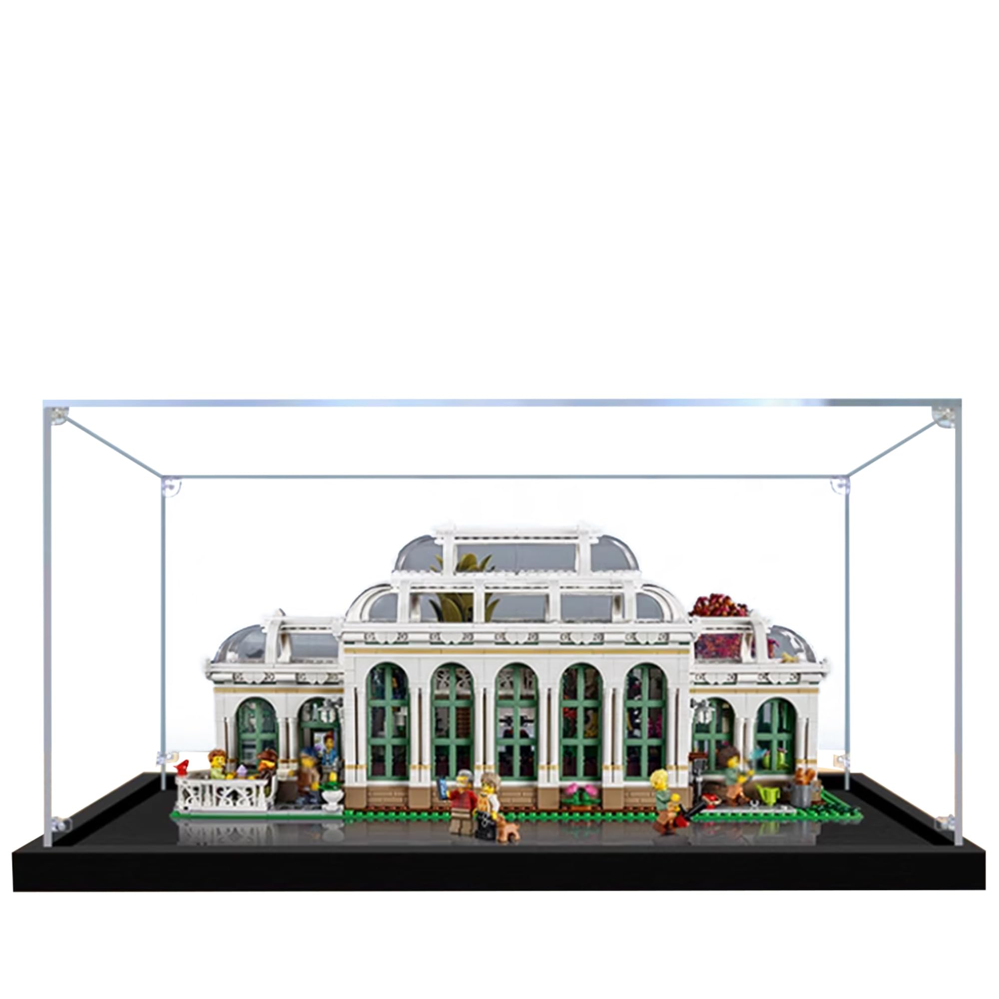 Acrylic Display Case for Lego 21353 Wonderful Botanical Garden Building Set,Clear Display Case, Dust-Proof Display Case Compatible with Lego 21353 (Only Display Case) (Transparent A)