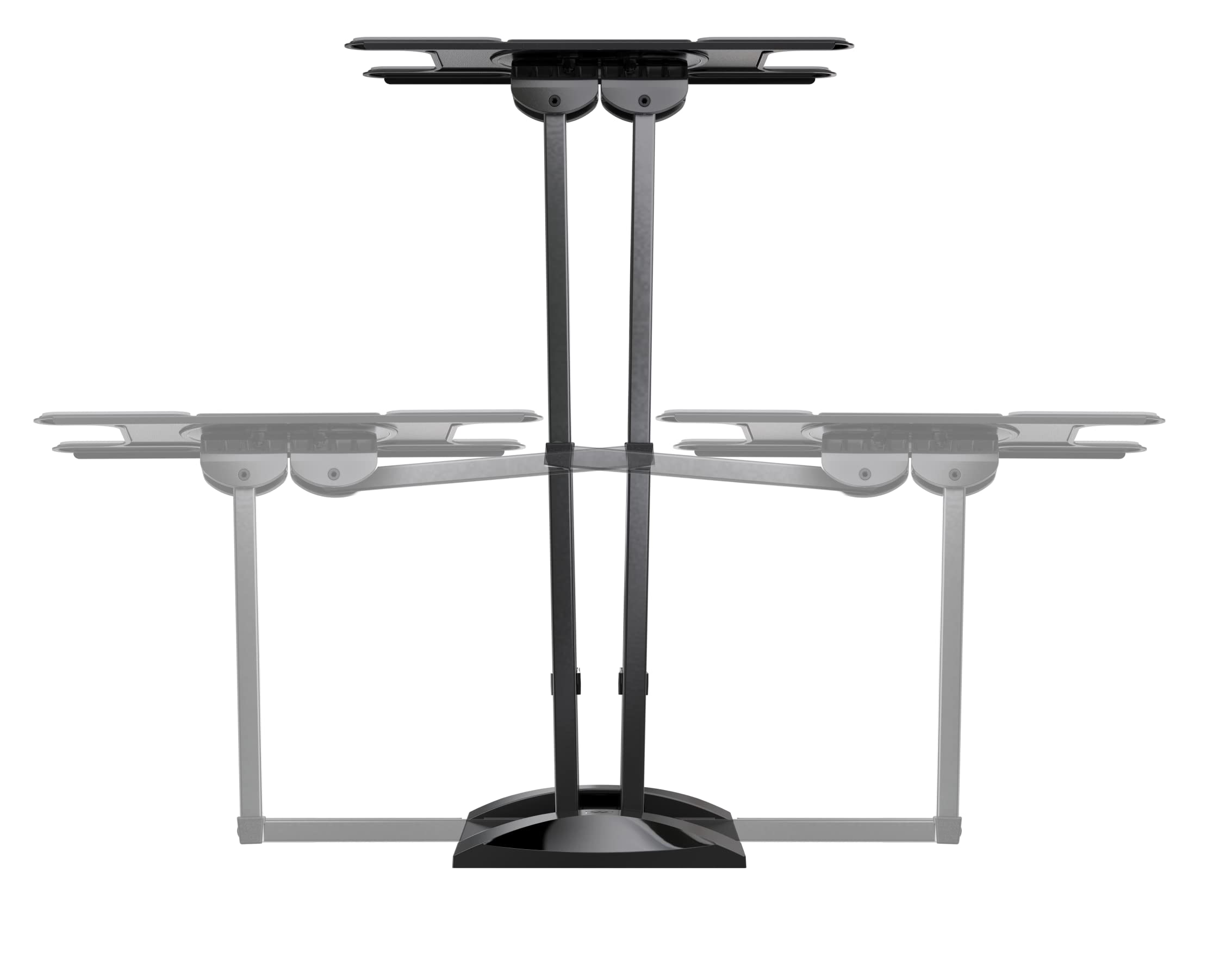 Meliconi SPACE SYSTEM DUALMOTION OLED, Supporto TV Parete Doppio Braccio e Doppia Rotazione, Staffa per TV a OLED da 40" a 82", Attacco VESA 200-300-400x200, Portata 55 Kg, Made in Italy, Nero