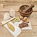 Pangda 100 Pieces 4 x 3 Inches Muslin Cotton Drawstring Bags Canvas Linen Sachet Bag for Storage Teas Spices Soaps Candy Jewellery Party Home Supplies