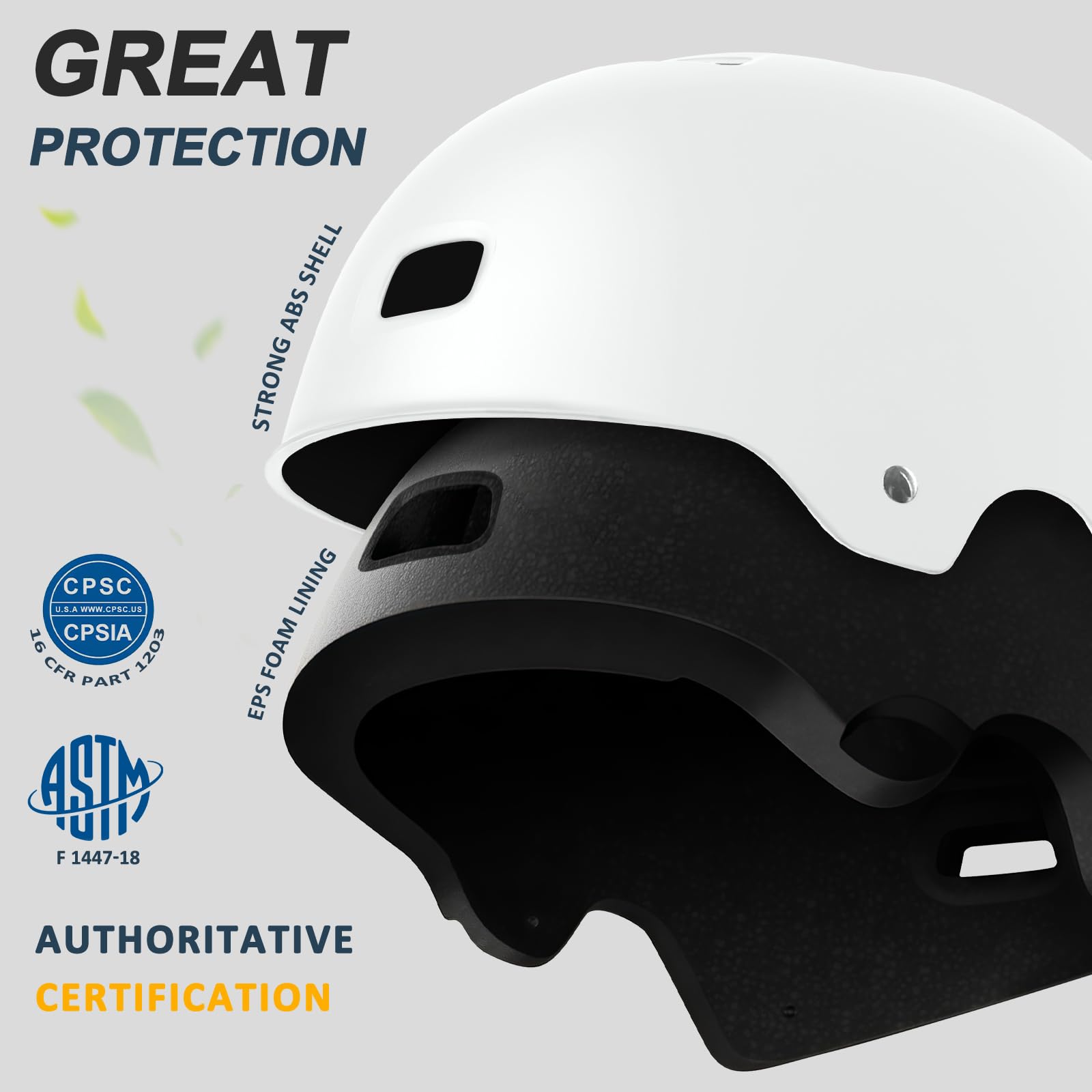 LeapBeast Kask miejski, wytrzymały kask rowerowy na co dzień, kask do jazdy na deskorolce z regulacją pokrętła, nadaje się do jazdy na deskorolce, rowerze BMX lub longboardzie dla dzieci i dorosłych
