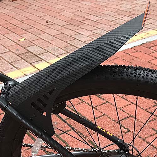 NICEDACK Bike Fender MTB Mud Guard, Front and Rear Bicycle Mudguard Set, Downhill Mountain Bicycle Fenders Fits 20" 26" 27.5" 29 inch and Fat Bike (Orange) - Thumbnail 5