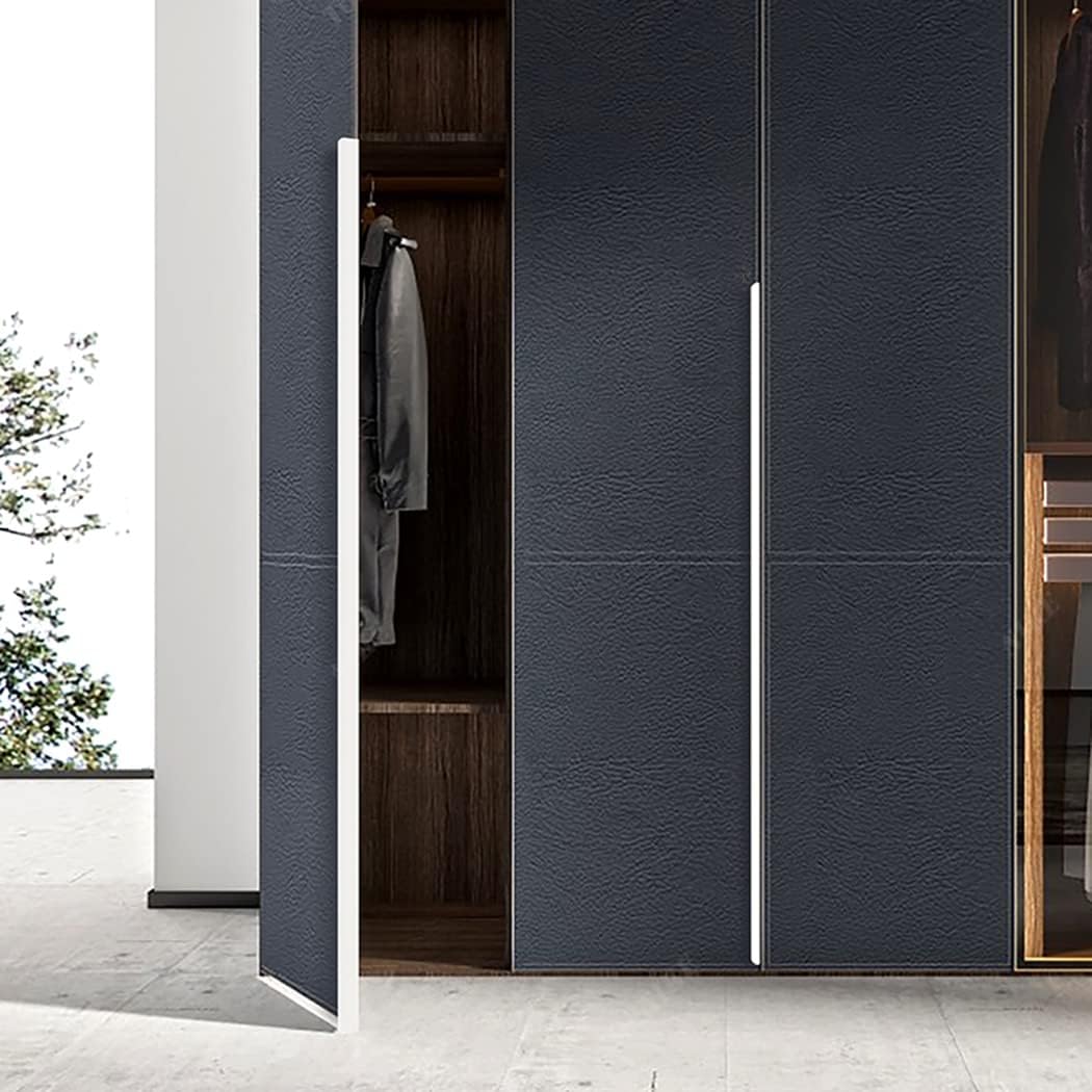 Concealed Handle Modern，White Drawer Pull Handles 2 Pcs Furniture Door Pull Handles Invisible Kitchen Cupboard Pulls Closet Handle, Aluminum Alloy(Length 1200mm)