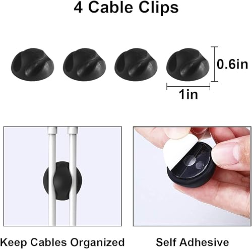 Miniatura 7 de DUNCHATY Paquete de 3 cajas organizadoras de cables con caja oculta de cables grande, mediana y pequeña, material ABS seguro para cubrir y ocultar