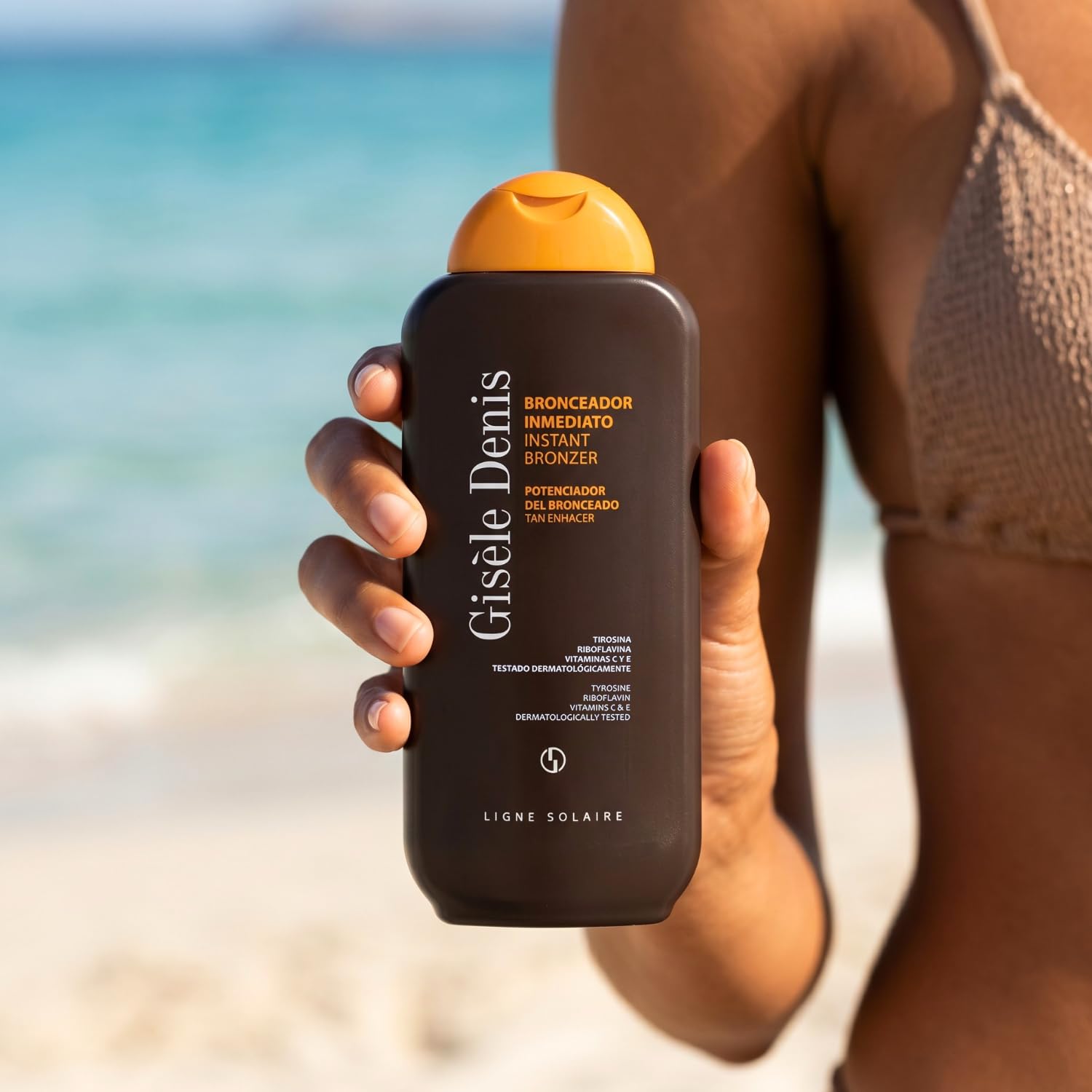 GISÈLE DENIS - Instant Tan 400 ml, Crema Abbronzante, Acceleratore di Abbronzatura, Abbronzatura Solare con Estratto di Carota, Intensificatore e Booster, Lozione Abbronzante Corpo
