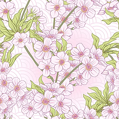 Papier peint fleurs de cerisier 250x250 cm | Coloray
