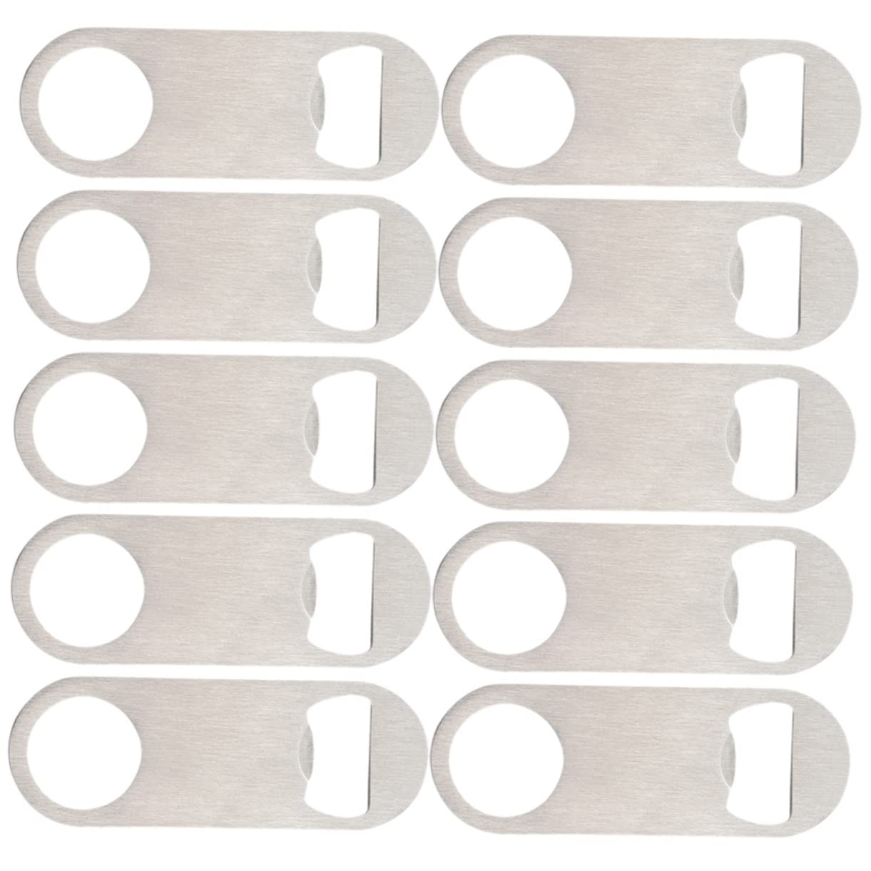 MAGICLULU 3 Ensembles Ouvre Bouteille Plat Acier Inoxydable Ouvre Canettes Et Bouteilles Multifonctionnel Pour Et Événements 10 Pièces * 3