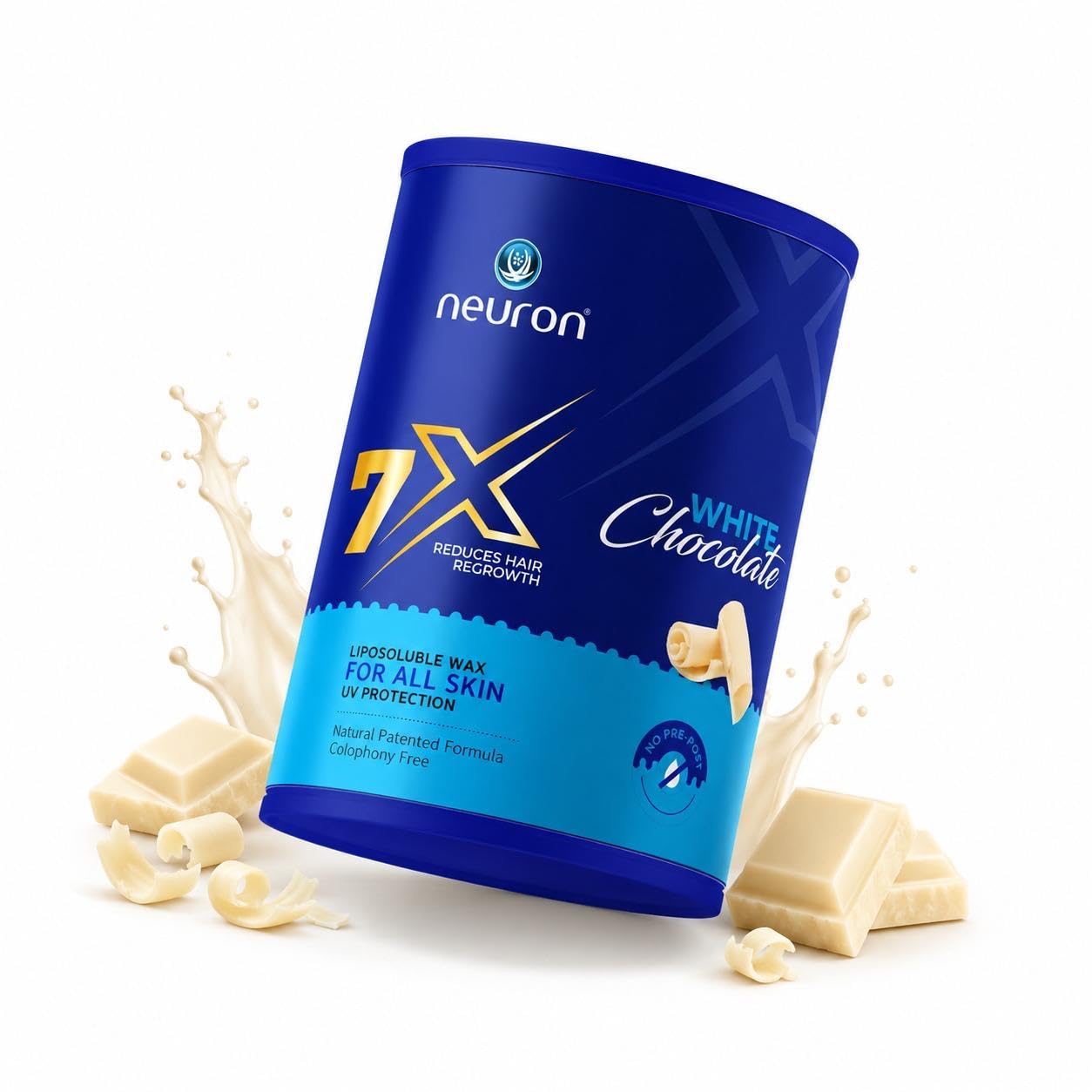 Neuron White Chocolate Liposoluble Hair Removal Wax with UV Protection | For All Skin Types | Smooth Full Body Waxing | No Pre & Post Oil | 800 ml-image-18