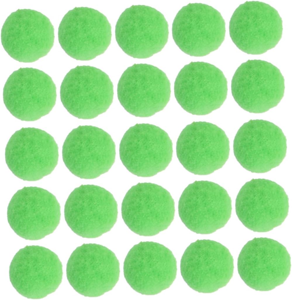 COOPHYA 500pcs Elastic Plush High Elastic Polyester Material for Creative Hat Scarf Accessories Light Green Pompoms for Crafts and Art Projects