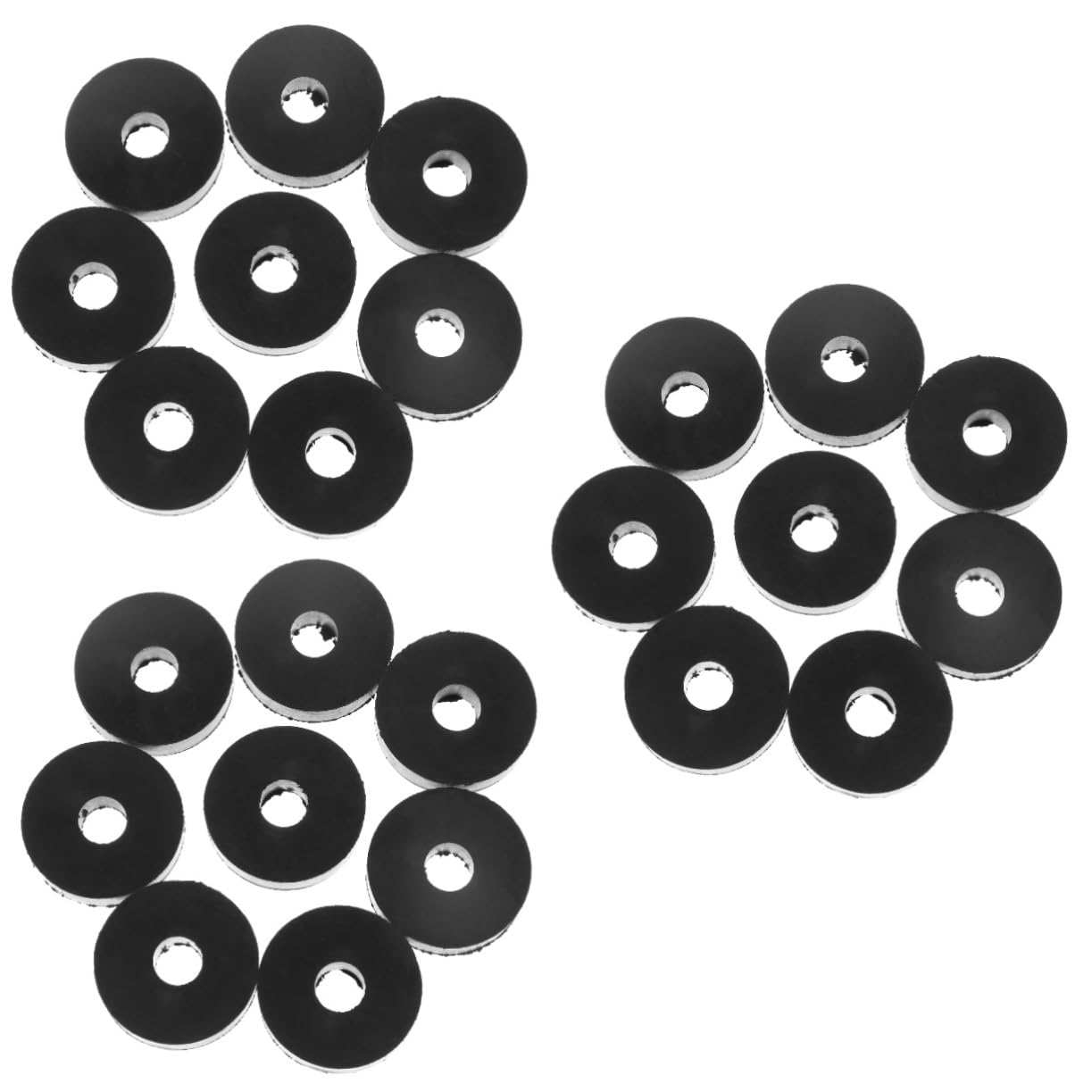 STOBAZA 3sets Rubber Grommets Washer Vibration Suppression Pads for Fan Damping Pipe Vibration Isolation 8pcs*3
