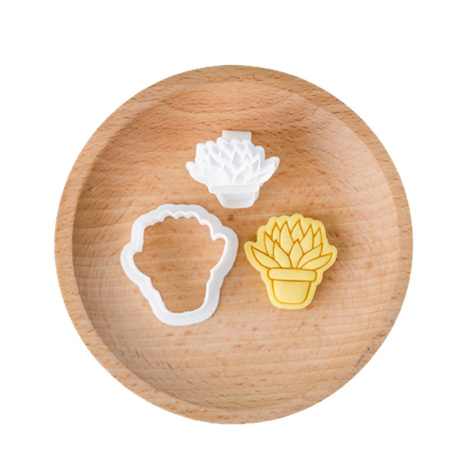 Buxuaaaa Cactus Plant Holiday Sugar Chocolate Fondant Mold Baking Manual Cookie Cutting Mold Food Grade Cookie Cake Baking Tool