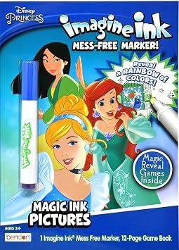 Disney Princess Coloring and Activity Book Bundle with Imagine Ink Coloring Book, Stickers and More