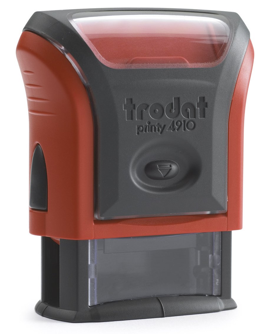 Trodat 53439 sello de texto Automat Printy 4910 4.0, 3 dígitos), color rojo