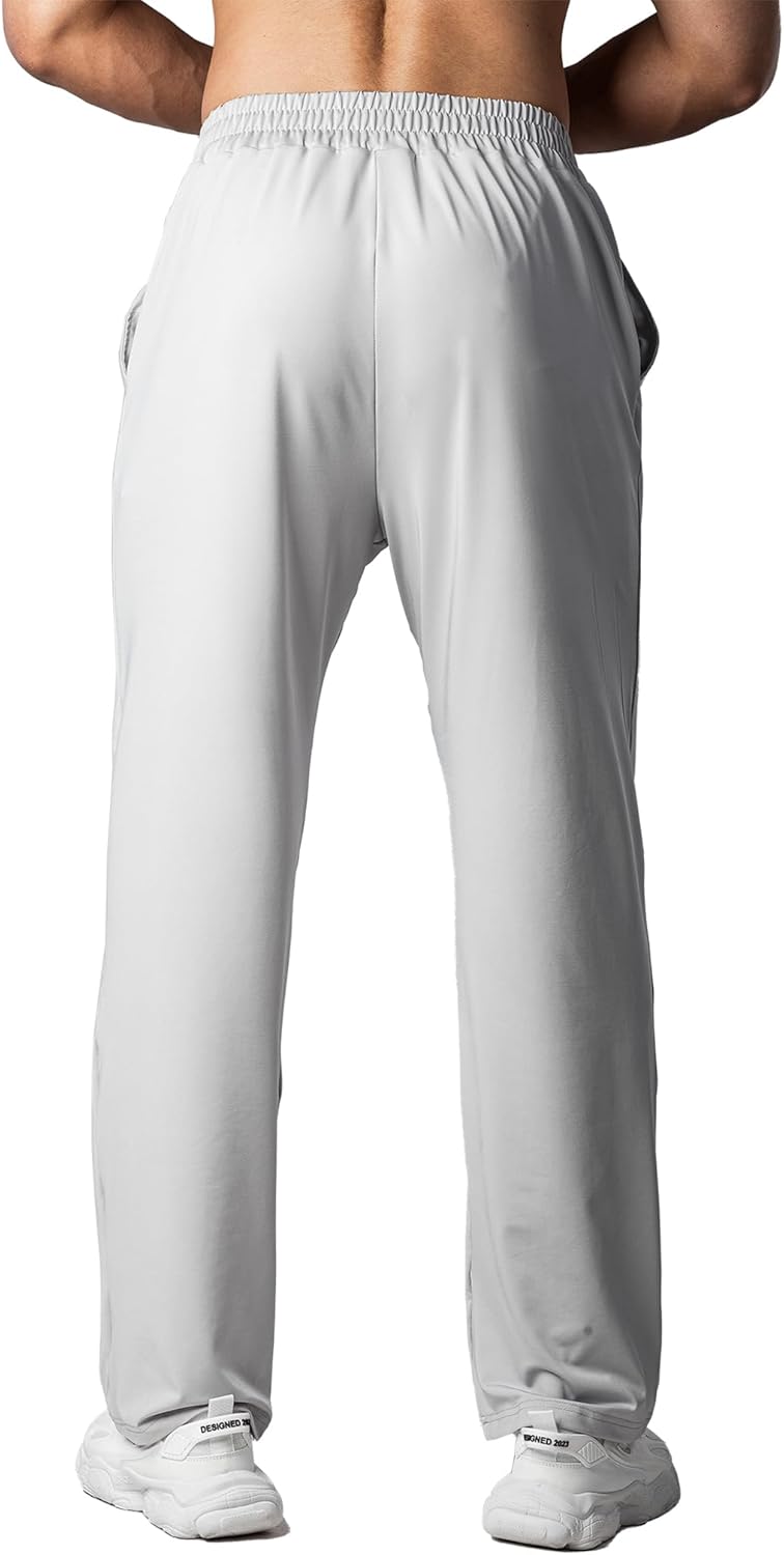 MAIKANONG Men's Lightweight Athletic Pants with Pockets Straight Leg Quick Dry Sweatpants Casual Gym Workout Pants - Image 4