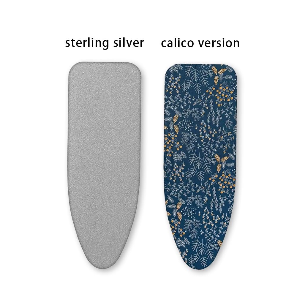 Funda de Repuesto para Tabla de Planchar con Relleno, 33 x 91 cm, Resistente a Quemaduras, Acolchado Grueso, Ajustable, de algodón, fácil instalación (versión Calico)