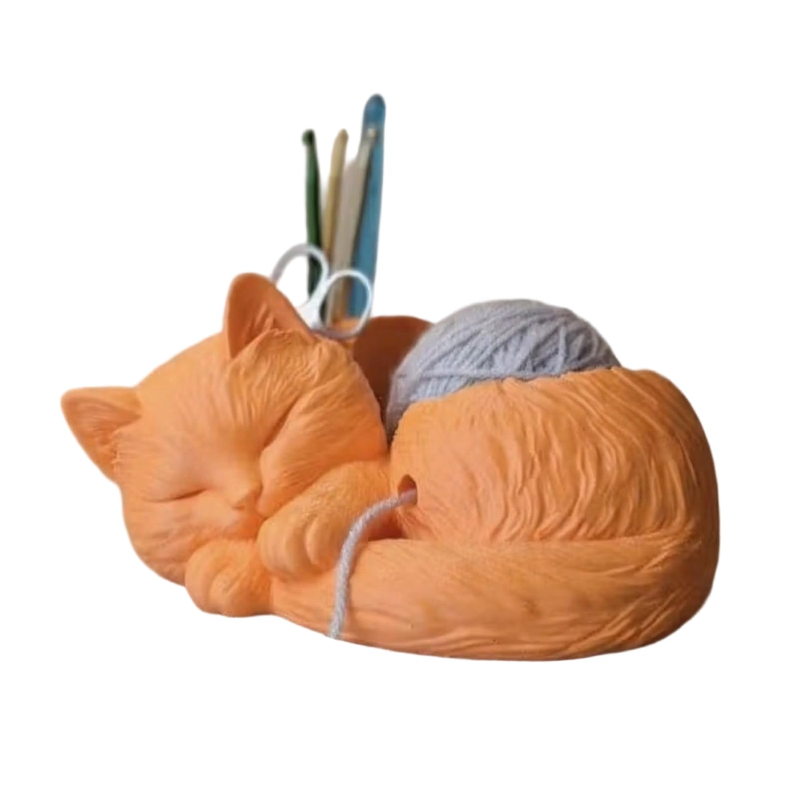 Glifora Cat Yarn Bowl for Crocheting and Knitting - Cute Yarn Holder Organiser, Stylish Minimalist Yarn Bowl for Crochet Lovers and Knitters