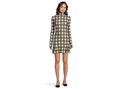 Norma Kamali Long Sleeve Turtle Fishtail Mini Dress Women