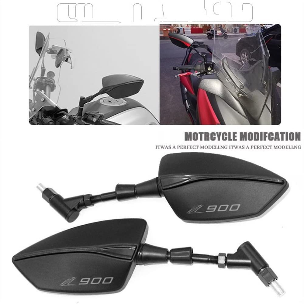 Motorrad-Seitenrückspiegel Für Ka-wasaki Z900 Z900Rs Z 900 900Rs Motorrad Rückspiegel Roller E-Bike Rückspiegel Rückseite Spiegel 8mm 10mm (Color : Z900RS Gold)