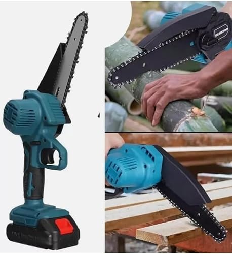 Squado Set Potatura 2 In 1: Forbici Potatura A Batteria, E Motosega A Batteria Con 2 Batterie 48V Da 6 Pollici Valigetta Inclusa - 3