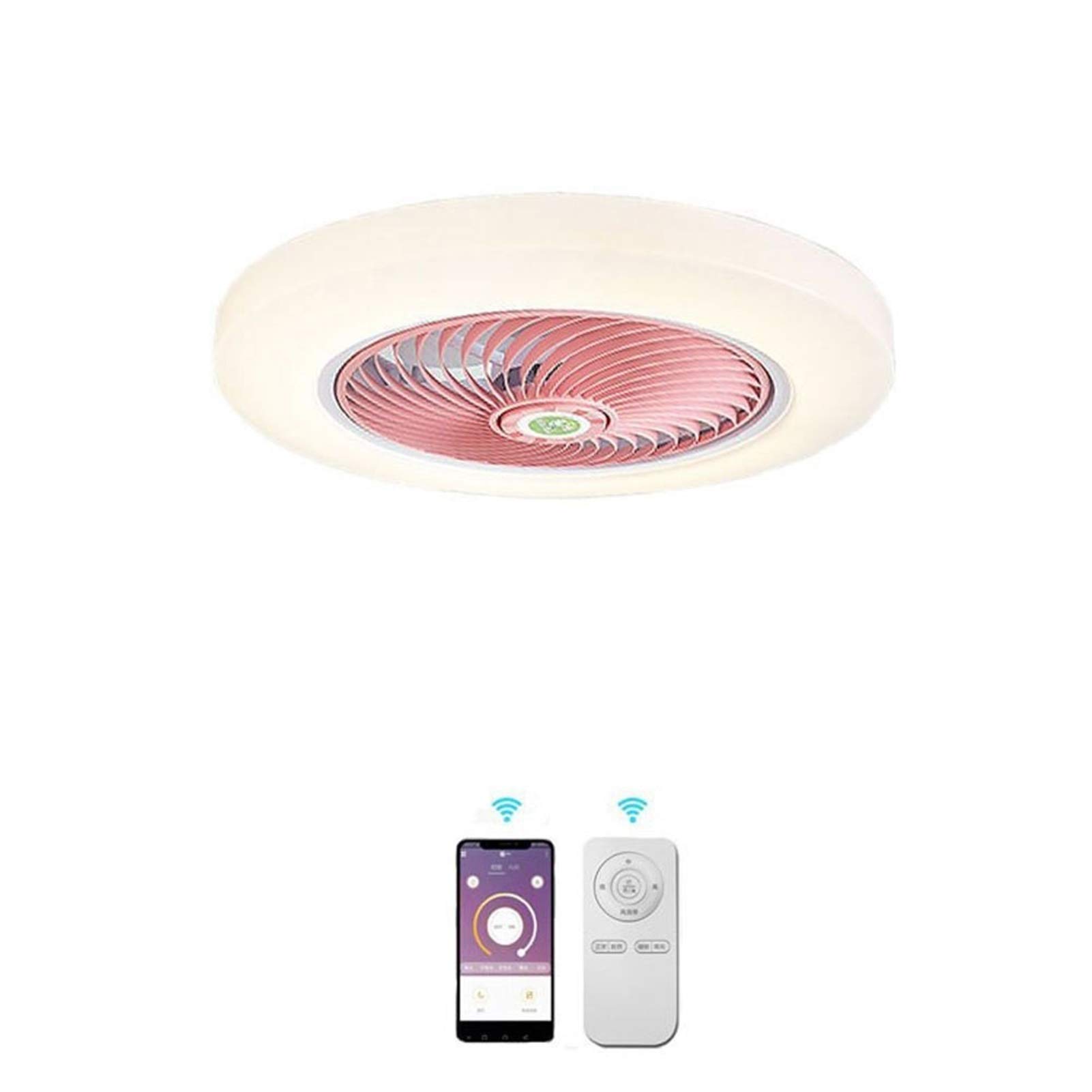 Ventilateur de plafond invisible LED dimmable avec télécommande 36W - 5