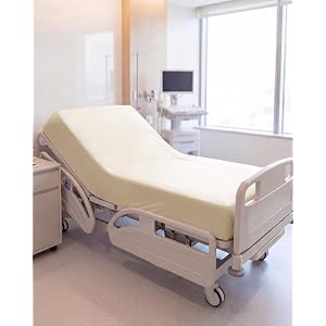 Fitted Hospital Bed Sheet - Hospital Bed Sheets for Home Use - Wheat