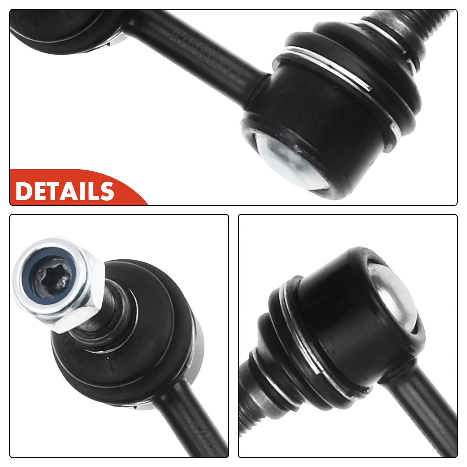 Frankberg 4 biellettes de barre stabilisatrice avantarrière 54668EA010 | Compatible avec: Pathfinder III R51, NP300 Navara plateau/châssis D40, Fourgonnette Pathfinder III R51, NP300 Navara D40