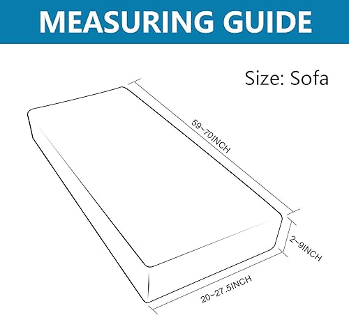 Miniatura 5 de NC Home - Fundas protectoras elásticas de cojines para de sofá y muebles