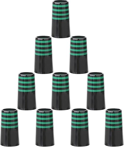 Miniatura 12 de SummerHouse Casquillos de hierro de golf multianillo compatibles con eje de acero cónico de 0.355 '' y eje paralelo de 0.370 '' Verde con 4 blancos