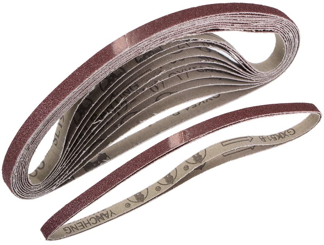 XYWHPGV Nastro Abrasivo 1-1/8 X 21 Pollici Nastri A Sabbia In Ossido Di