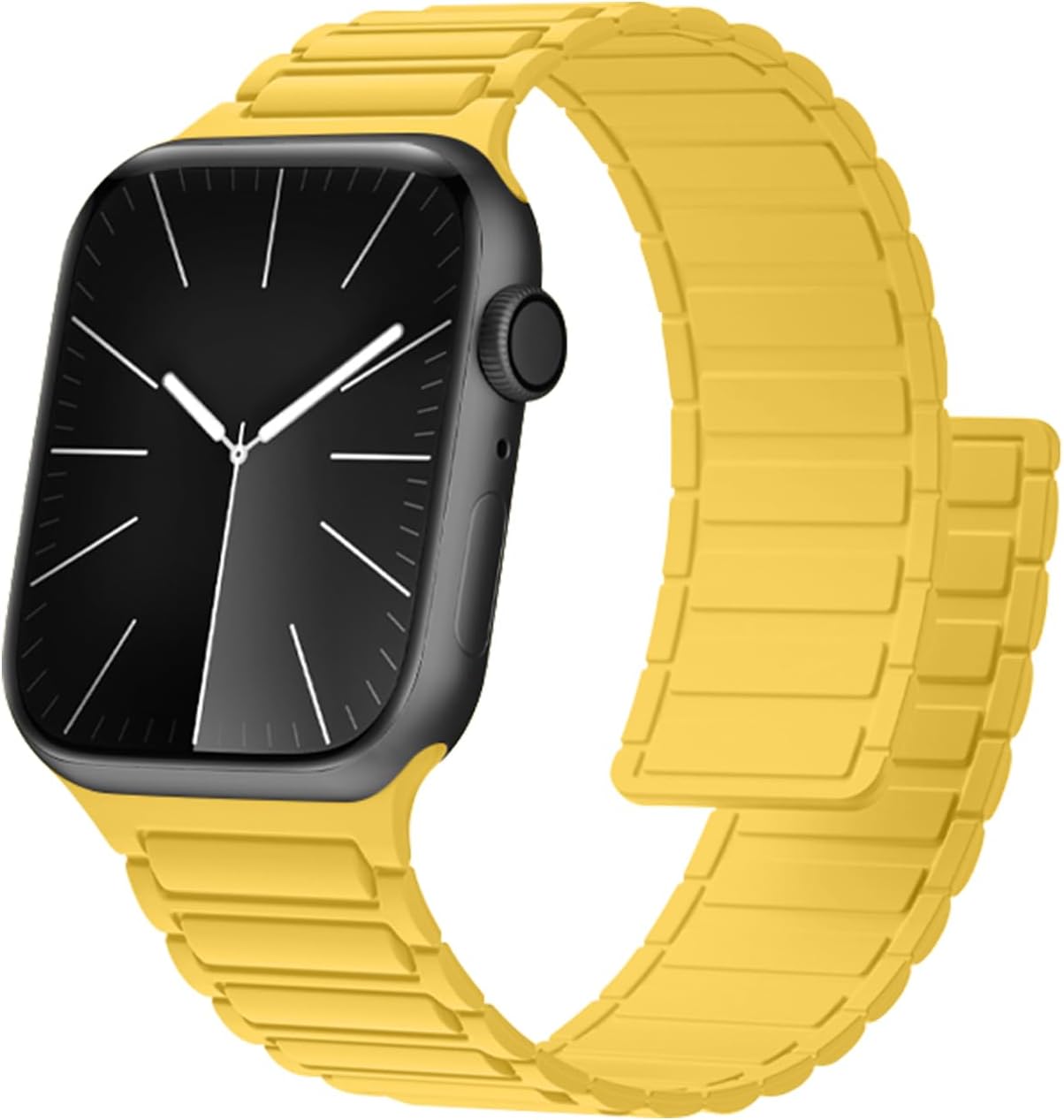 Magnetic Silicone Watch Band Compatible with Apple Watch 44mm 45mm 49mm 46mm 42mm 41mm 40mm 38mm bands Women Men, Soft Sport Strap for iWatch Series11 10 9 8 7 6 5 4,ULTRA3 2,SE3 2 1