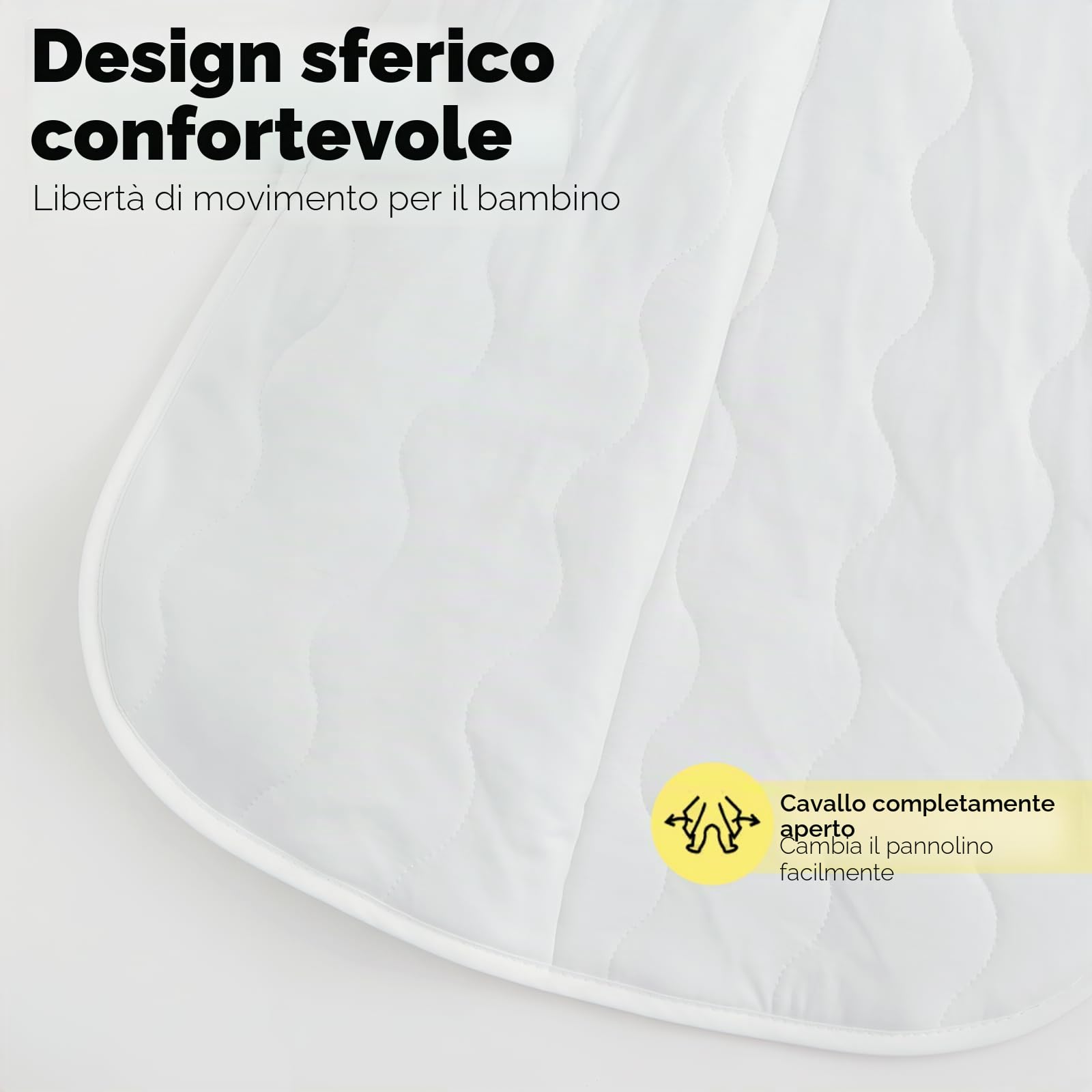 WYTbaby 2er Pack Sacco nanna per neonati 1.5 Tog Sacco nanna per tutto l'anno Morbido 100% cotone Sacco nanna per neonati Inverno per neonati maschi e femmine 0-18 mesi, giallo., 80 cm/12–18 Monate