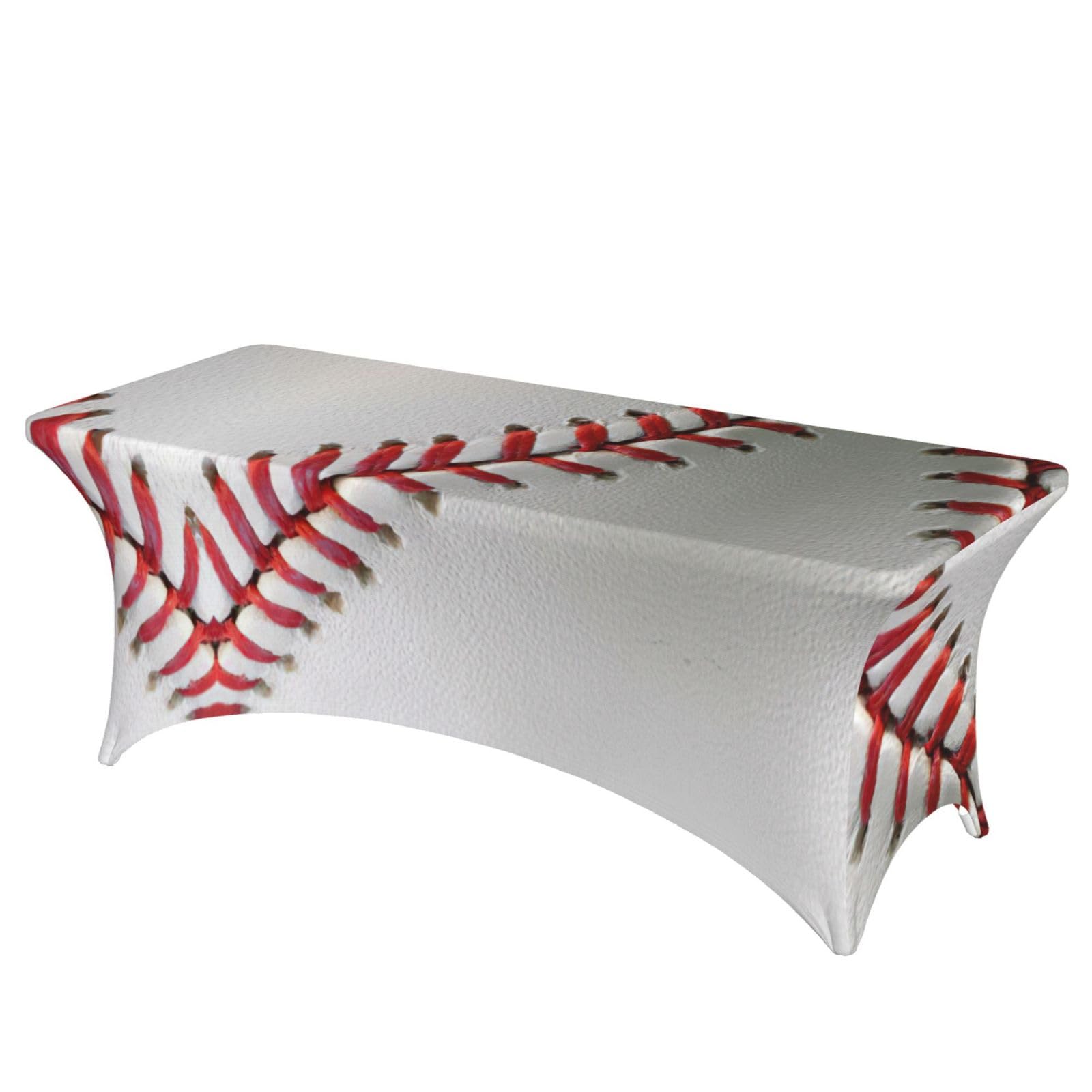 Nappe de table extensible imprimé baseball banquet mariage protection lavable 1,8 m