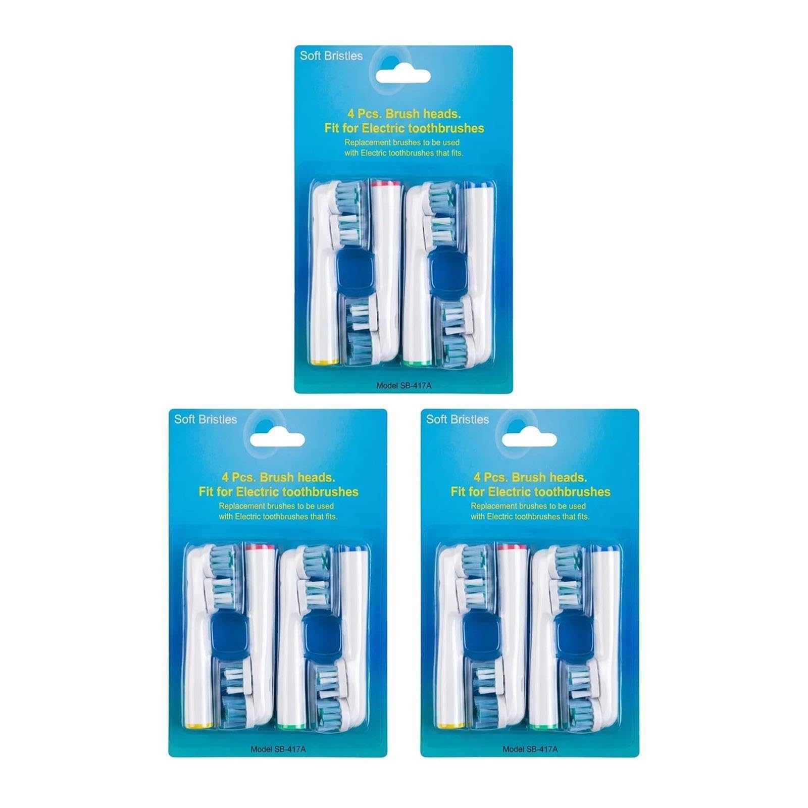 Testine Di Ricambio Per Spazzolino Elettrico Setole Morbide 4/8/12/16Pz