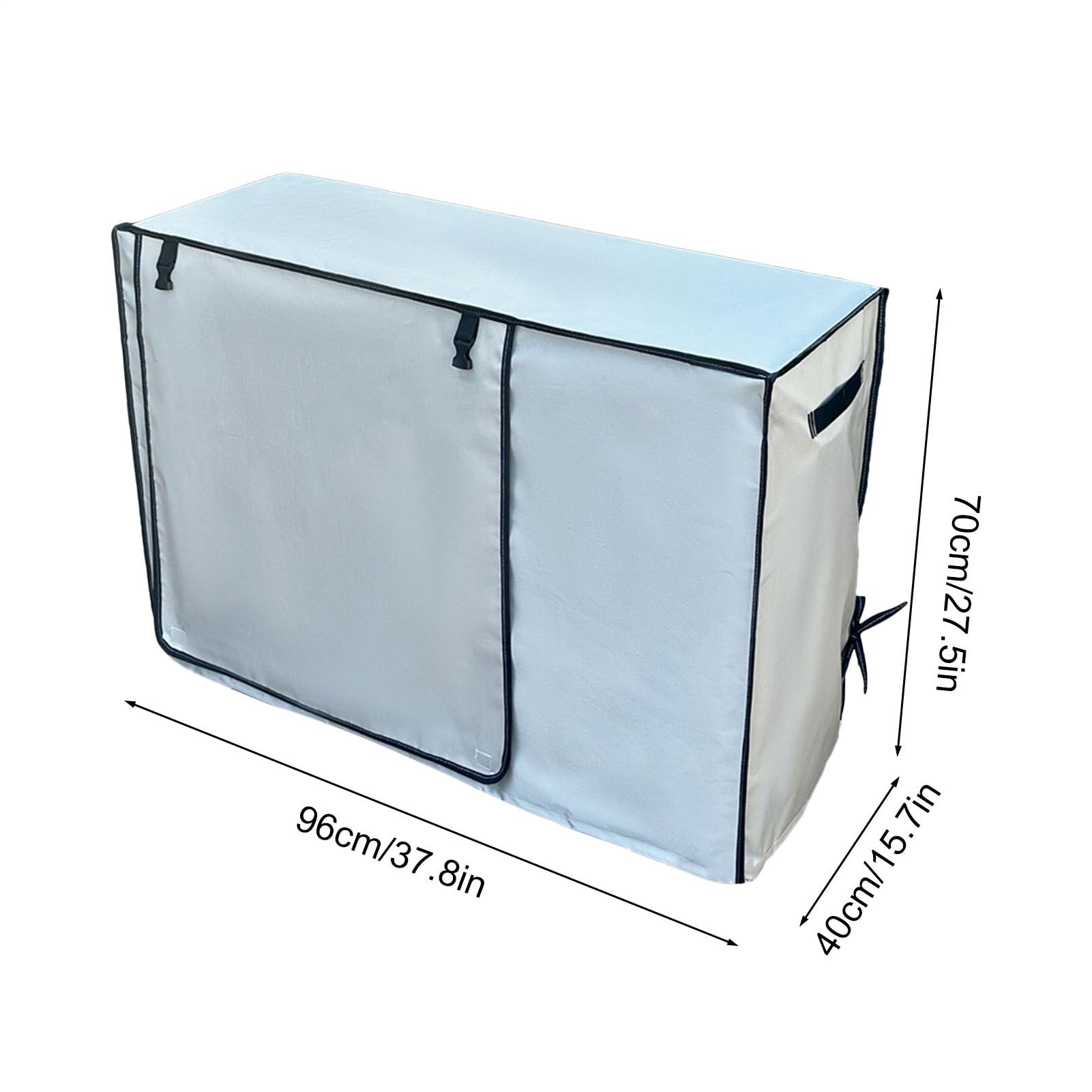 Cubierta para aire acondicionado exterior, impermeable, resistente a la intemperie, protección contra el polvo, antinieve, resistente al sol, protección contra el polvo