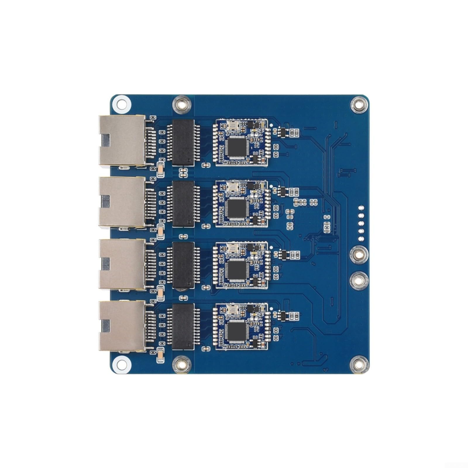 Scheda adattatore Ethernet a 4 porte senza driver per Raspberry Pi 5, hub di rete Gigabit che supporta la trasmissione rapida dei dati 2.5G (scheda Gigabit ETH)