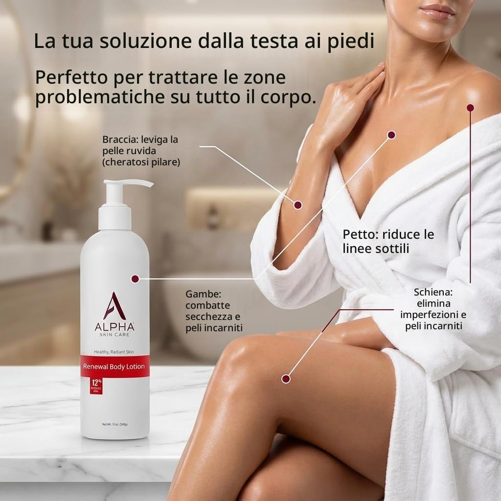 Cura della pelle alfa 735379152318 Lozione per il corpo di rinnovamento, 12 once