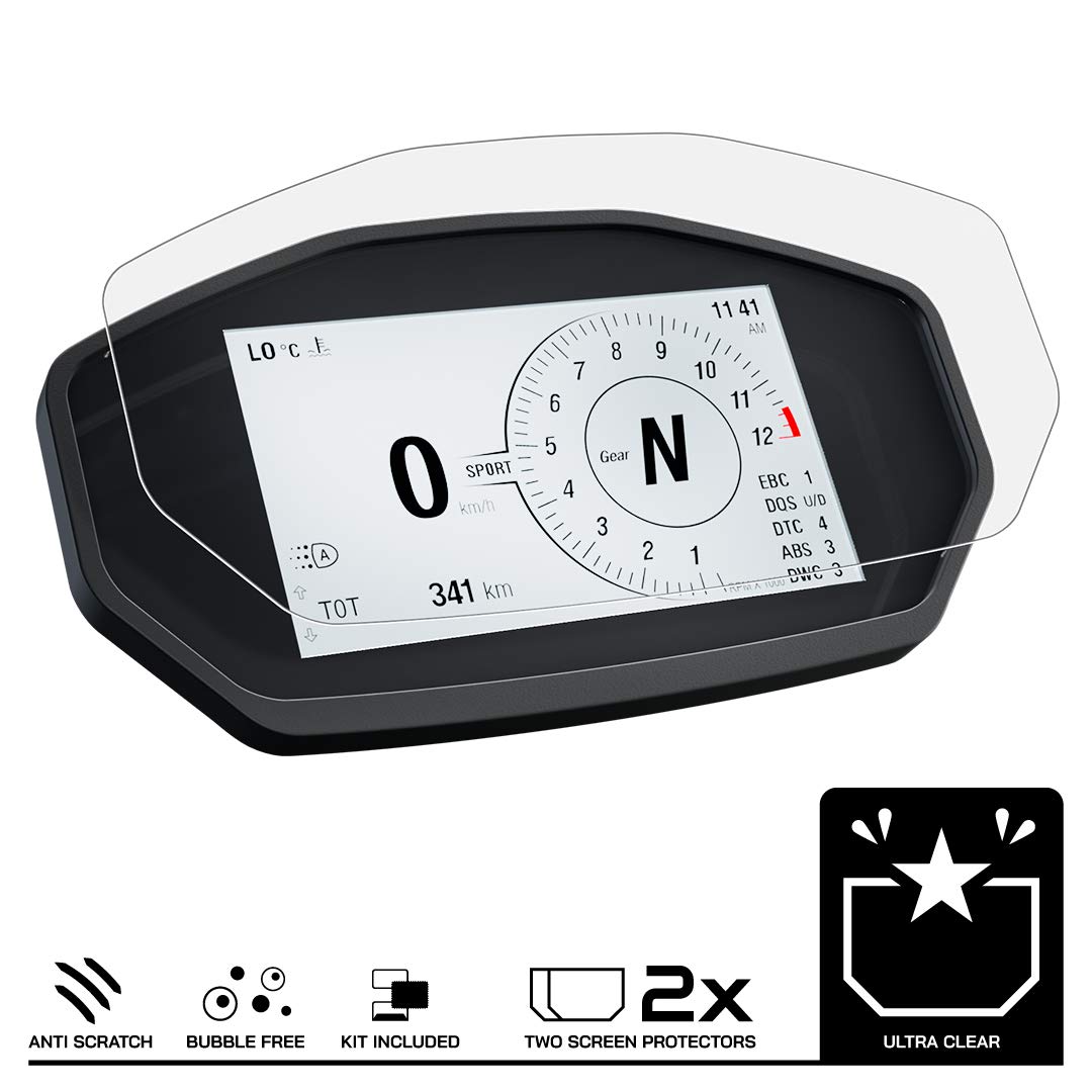 Speedo Angels Displayschutzfolie Für Ducati XDiavel – 2x Ultra-Clear & 2x Anti-Glare, Kratzfest