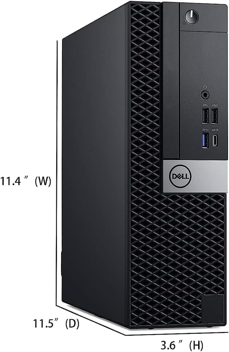 Dell OptiPlex 7050 SFF Desktop Computer PC, Intel Core i5-6500, 16 GB RAM, 256 GB SSD, Keyboard & Mouse, Windows 11 Pro (Renewed)