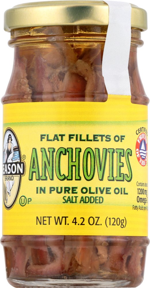 Seasons, Anchovy Glass Jar, 4.2 Ounce Home & Kitchen