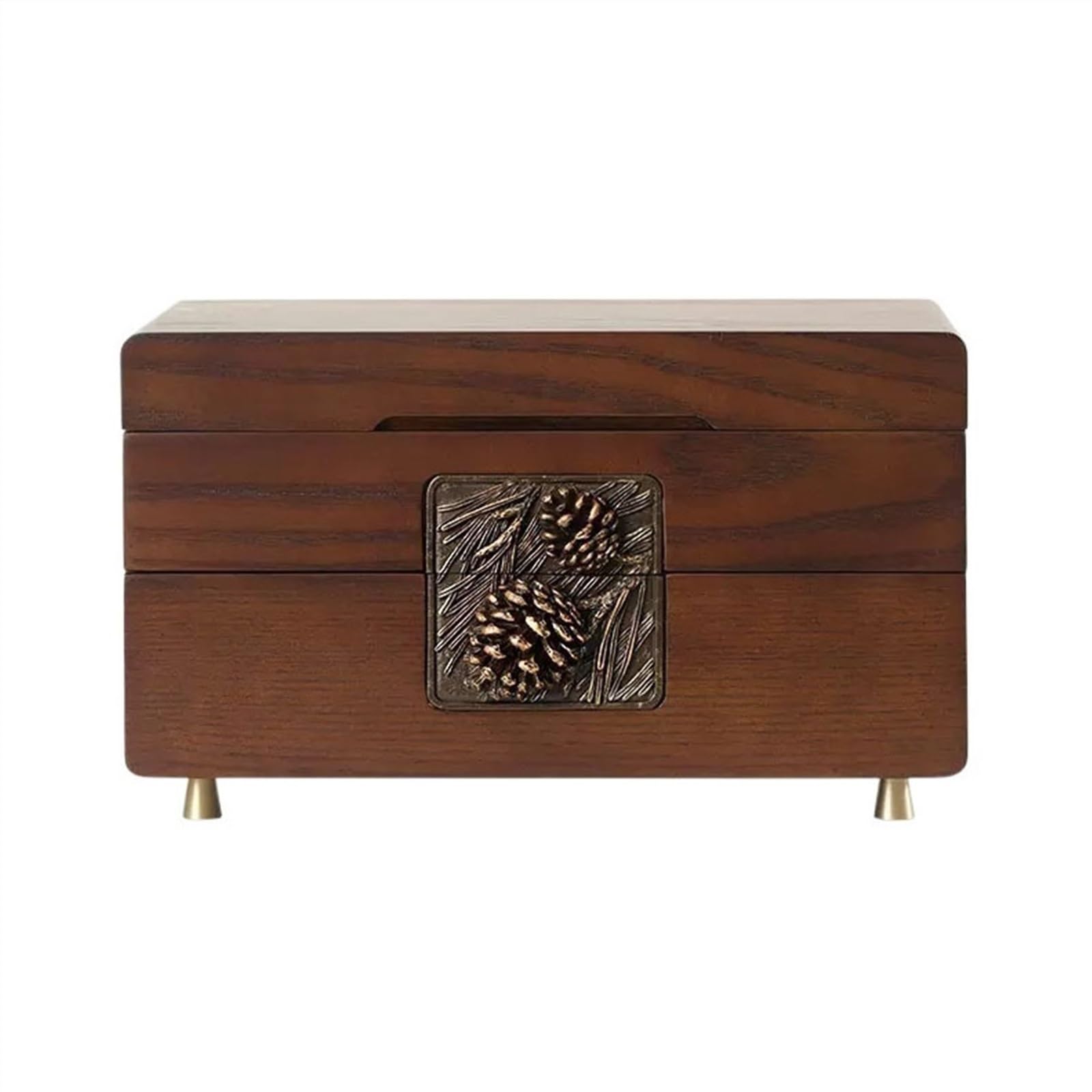 Lingula Jewelry Box Display Earrings Earrings Necklace Solid Wood Jewelry Storage Box Jewelry Box Large Capacity Finishing Box Wood Decorate Jewelry Organizer