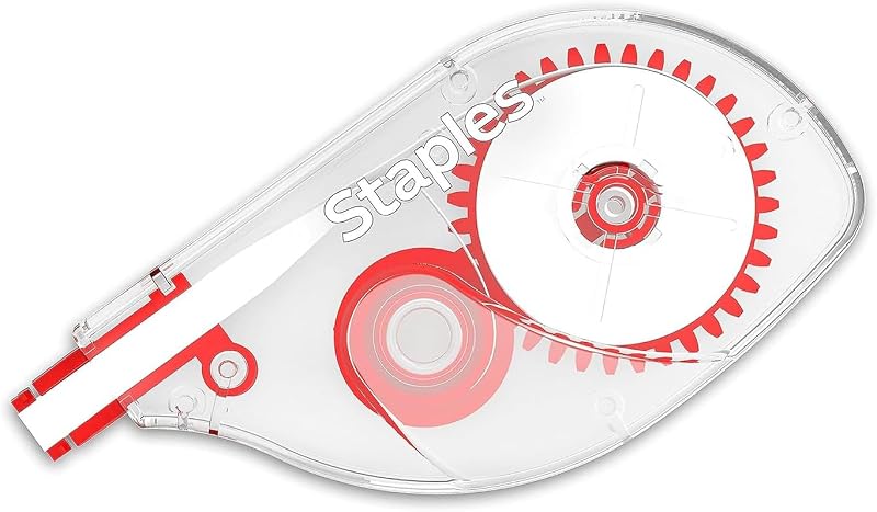 Cinta correctora, aplicador Easy Sidewinder para correcciones instantáneas, paquete de 6, blanco