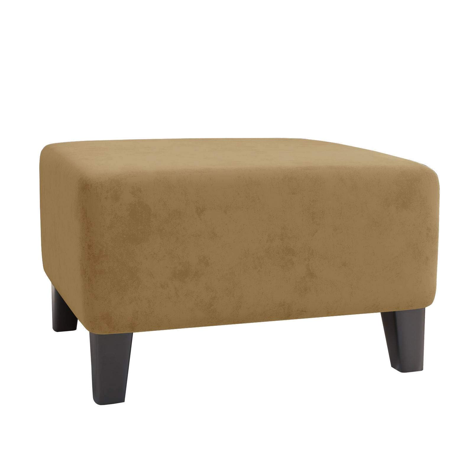 Housse pour repose-pieds extensible en velours lavable et pliable pour salon