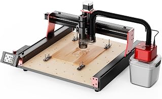Twotrees TTC450 Pro Metall CNC Fräsmaschine+Tischstaubsauger für CNC-Schneiden und Holzbearbeitung, CNC-Holzfräse mit NEMA 23 Schrittmotor, 3-Achsen Fräsmaschine Arbeitsbereich 460 x 460x80 mm