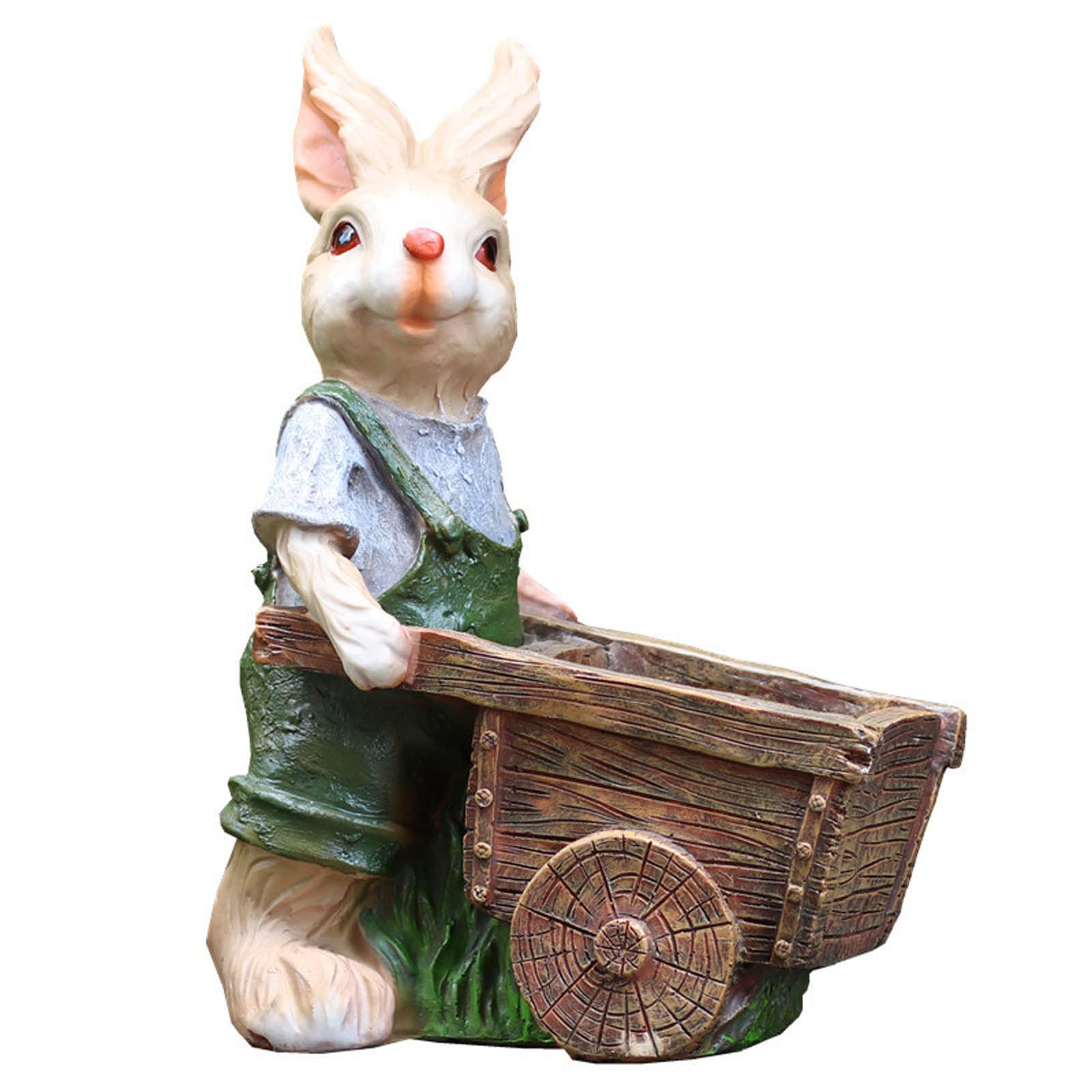 Zewnętrzny Królik Z Doniczkami Ozdoby Statuetki, Symulacja Rzeźby Zwierząt Krajobraz, Kreatywny Dekor Ogrodowy, Do Ozdoby Podwórka Zewnętrznego Wewnątrz, 1