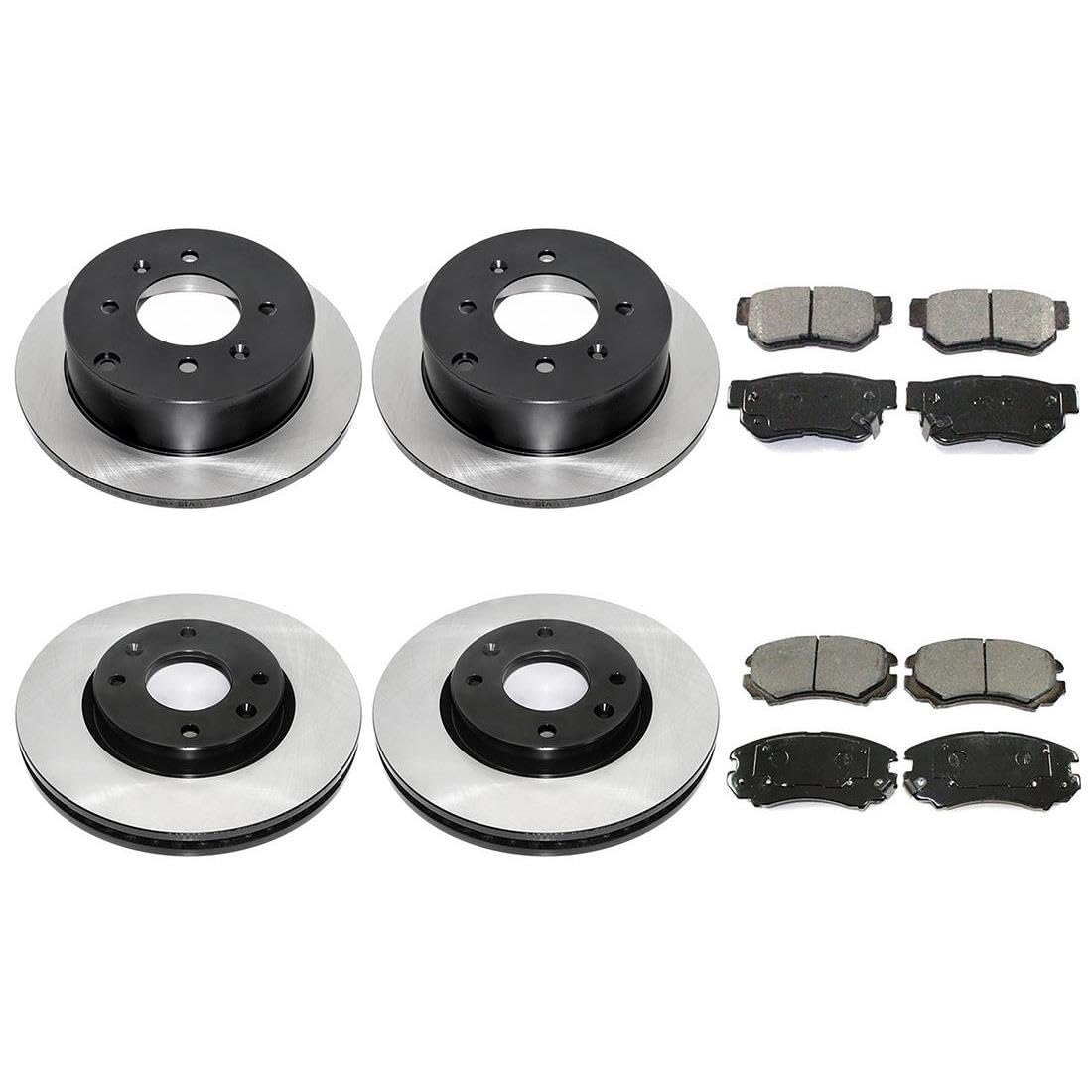 Rear Brake Pads And Disc Rotors Set For Hyundai Getz TB With ABS (2002-2011)