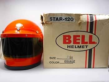 BELL STAR 120 ORANGE ベル スター 120 ヴィンテージ BELL（ヘルメット） 送料無料 240バイザー 純正シールド付 BELL
