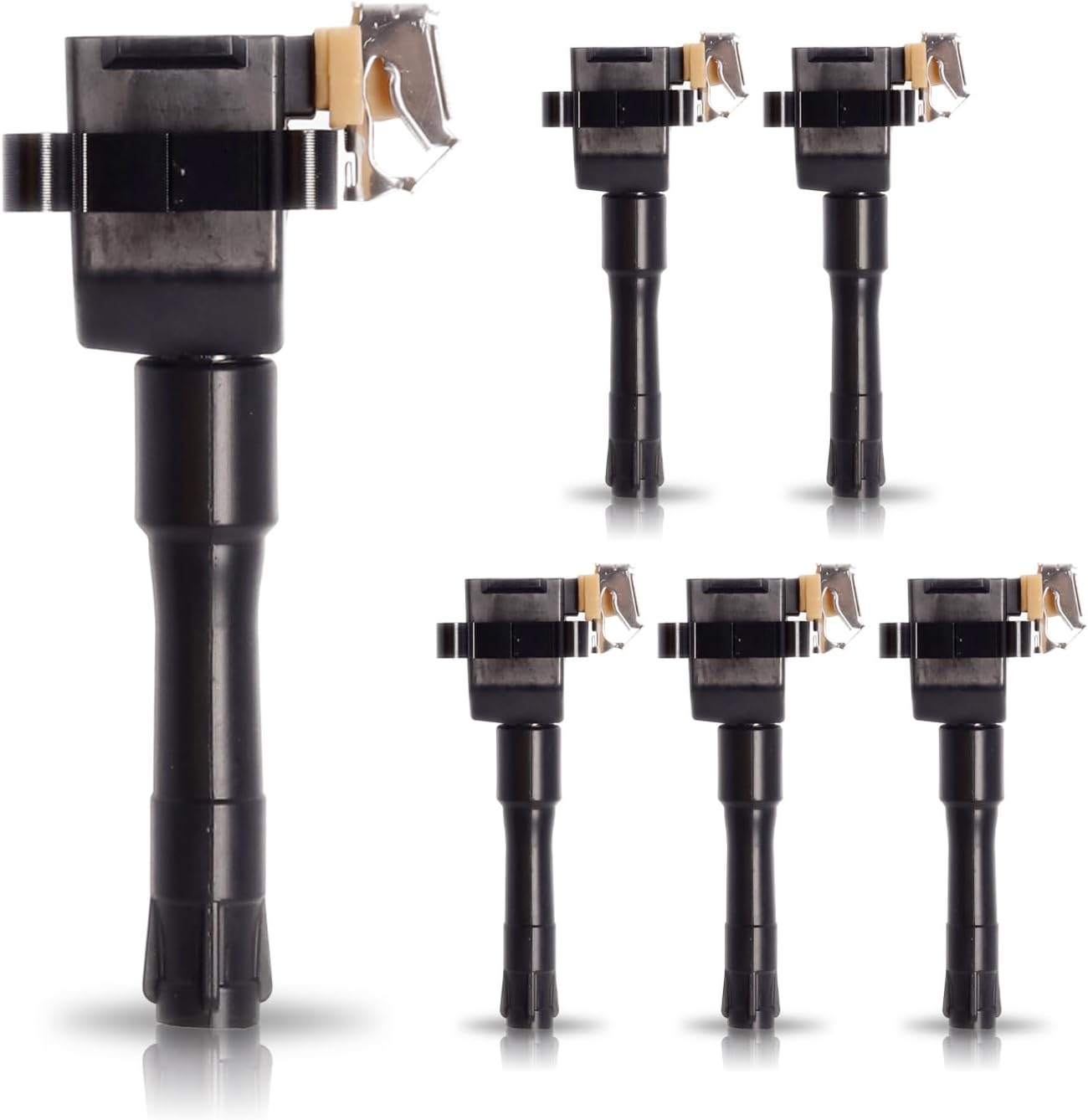 ENA Set of 6 Ignition Coil Pack Compatible with BMW 320I 325I 325IS 525I 525IT Replacement for 0221504474 C953 UF226 UF68